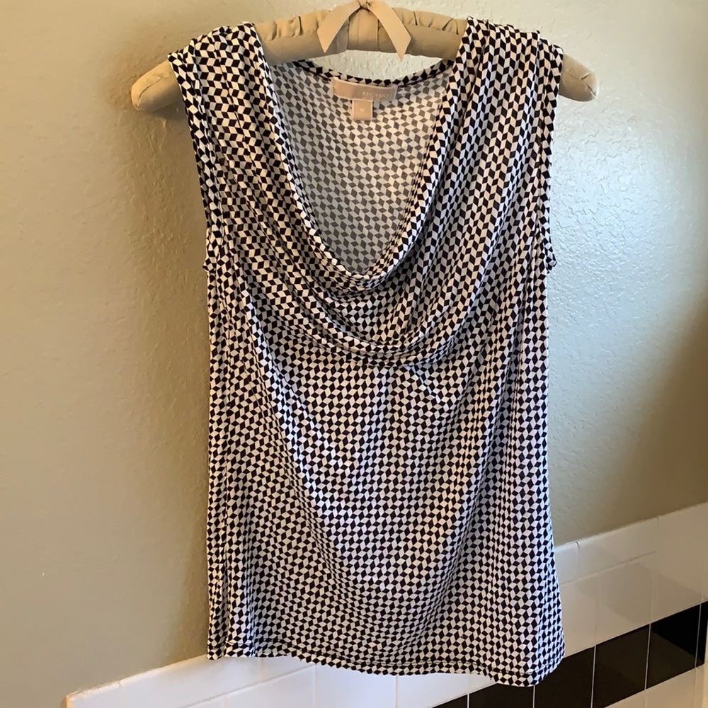 Michael Kors drape neck tank top